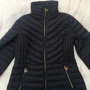 Michael Kors Puffer Jacket Navy Blue Medium (M)